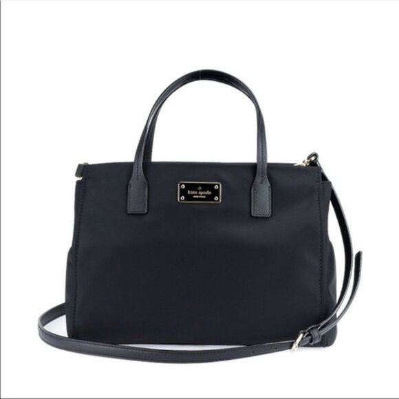 Kate Spade Blake Avenue Loden Nylon Crossbody Handbag Black Purse - Picture 1 of 12